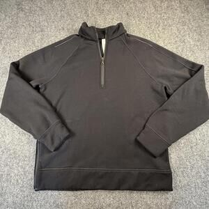 Lululemon Men's Black Half-Zip Activewear Pullover Large #1153